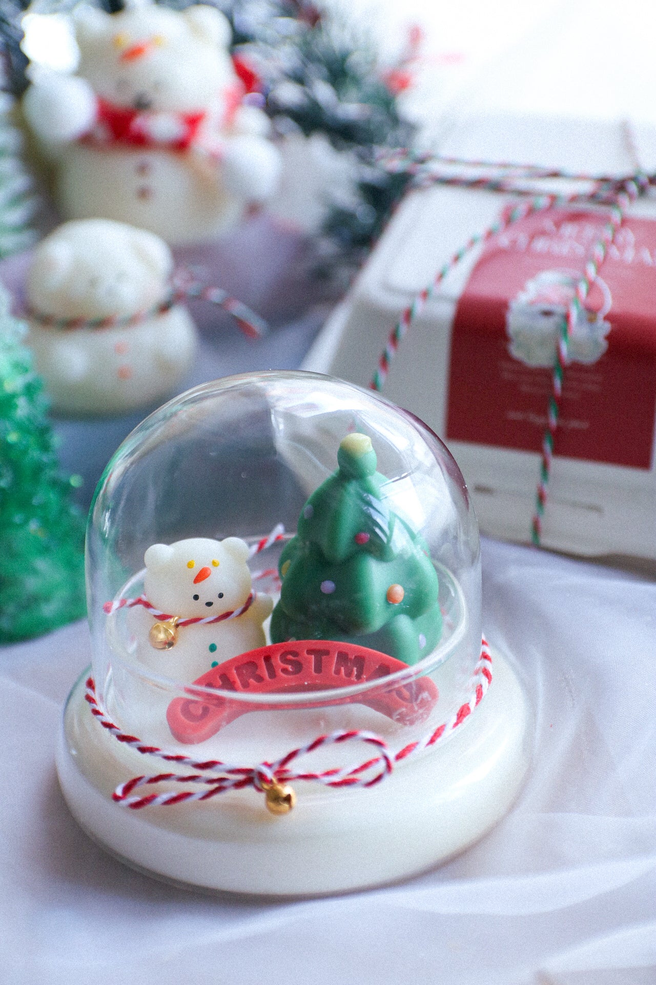 [人寵共用]水晶球雪地派對蠟燭